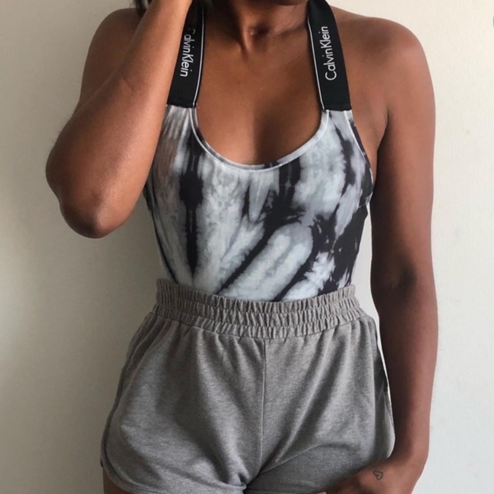 Calvin Klein bodysuit, cross back straps
